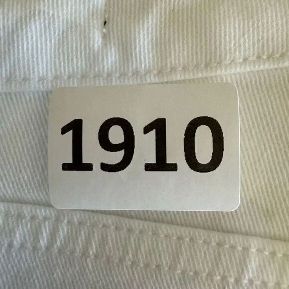 Ella Moss High Rise Slim Straight Ankle  Leg Pockets White Solid SZ 8/29 #1910 - Picture 12 of 14